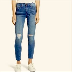 Madewell 9" Mid-Rise Ripped Knee Skinny Jeans Size 28 M3089